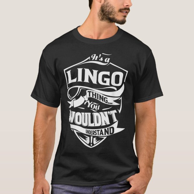 Camiseta É Uma Coisa De Lingo. (Frente)