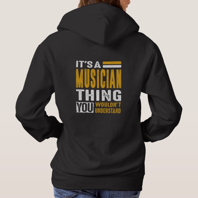 Camiseta É uma coisa de músico (Verso)