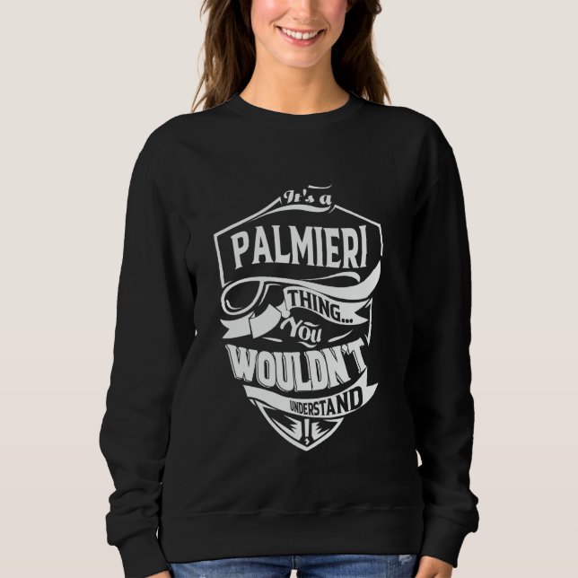 Camiseta É uma coisa de PALMIERI que você não entenderia Pr (Frente)