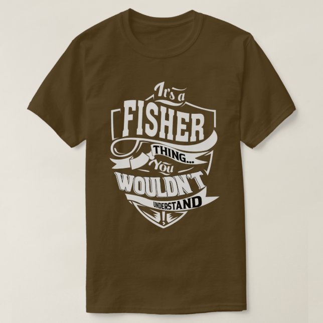 Camiseta É uma coisa de PEIXE presente (Frente do Design)