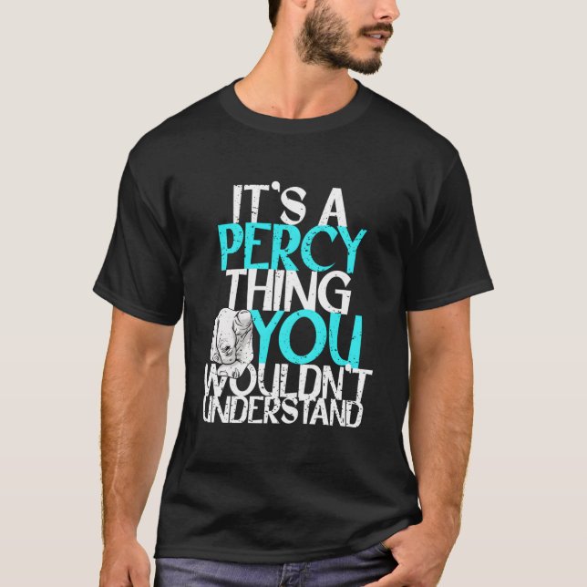 Camiseta É uma Coisa de Percy Que Você Não Entenderia (Frente)