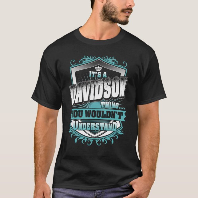 Camiseta É uma coisa do DAVIDSON que você não entenderia Cl (Frente)