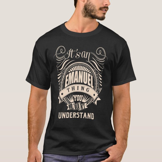 Camiseta É uma coisa EMANUEL que você não entenderia (Frente)