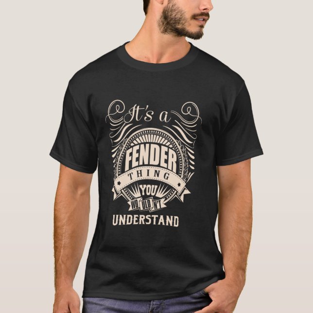 Camiseta É uma coisa FENDER que você não entenderia present (Frente)