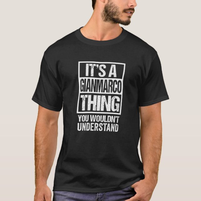 Camiseta É uma coisa Gianmarco que você não entenderia (Frente)