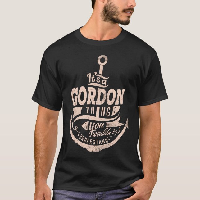 Camiseta É uma coisa GORDON, você não entenderia (Frente)