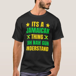 Camiseta É uma coisa jamaicana metade da americana jamaican