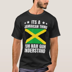 Camiseta É uma coisa jamaicana que banaliza as raízes jamai