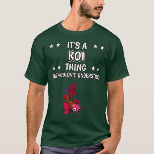 Camiseta É uma Coisa Koi Engraçada Peixe Kois Premium