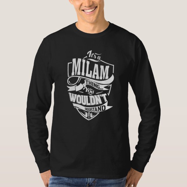 Camiseta É uma coisa MILAM que dá prêmios (Frente)