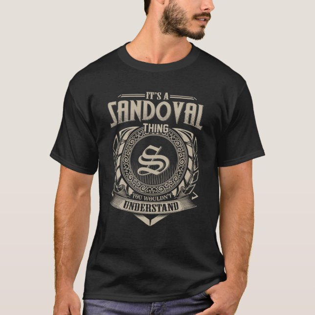 Camiseta É uma coisa SANDOVAL que você não entenderia o nom (Frente)