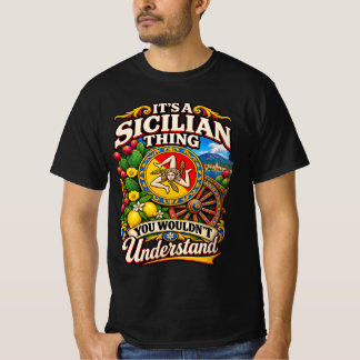 Camiseta É uma coisa siciliana que você não entenderia