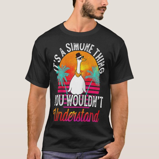Camiseta É uma coisa simples que você não entenderia Simone (Frente)