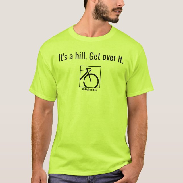 Camiseta é uma Colina Cores Leves Homens (Frente)