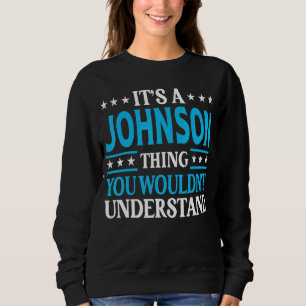 Camiseta É uma família de sobrenome Johnson, Funny Family,