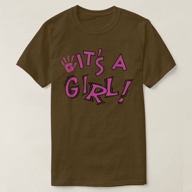 Camiseta É uma festa de gênero feminino (Frente do Design)