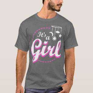 Camiseta É uma festa de gênero feminino que dá de rosa ou a