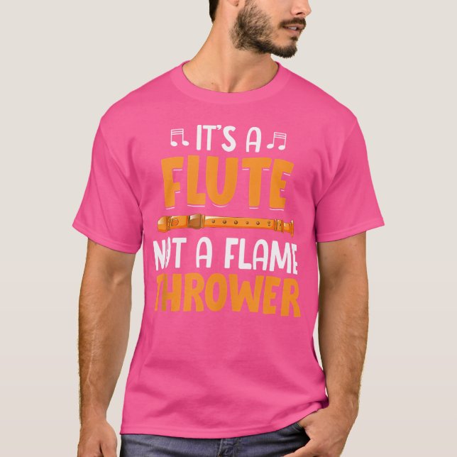 Camiseta É Uma Flauta, Não Uma Lâmpada - Flauta (Frente)