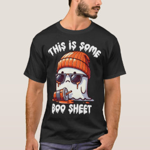 Camiseta É Uma Folha Engraçada Ghost Spooky Season Hallow?
