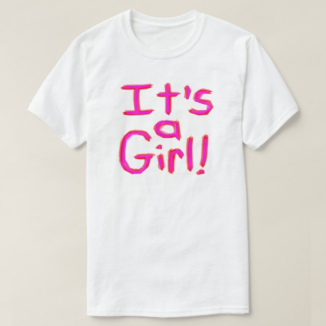 Camiseta É uma garota! (Frente do Design)