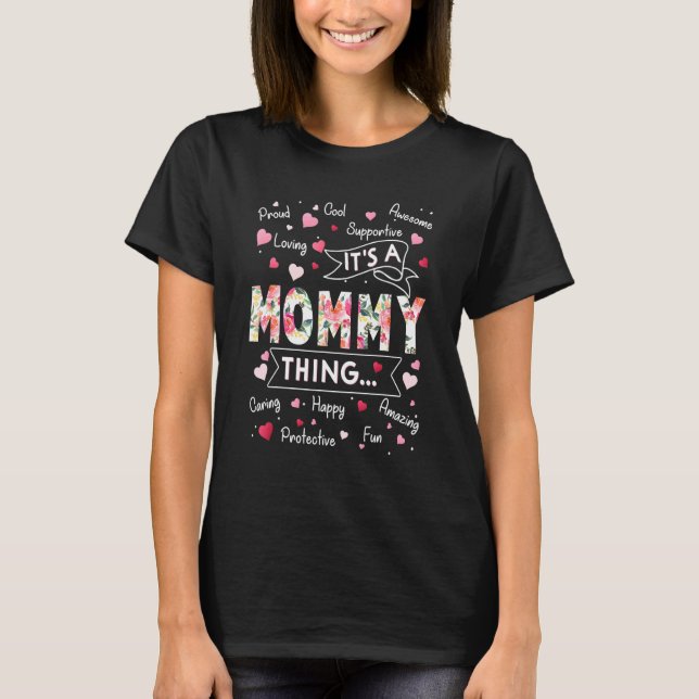Camiseta É uma Mamãe dizendo lindas vovó mães D (Frente)