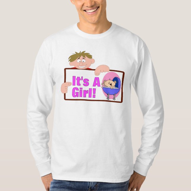 Camiseta É uma menina (Frente)