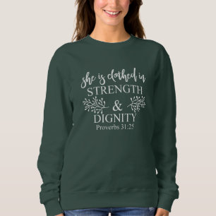 Camiseta É vestida nos provérbio 31 da força e da dignid