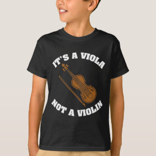 Camiseta É violino da viola não - instrumento engraçado 