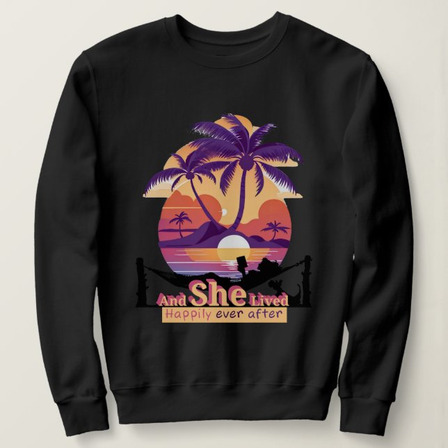Camiseta E Viveu Feliz Para Sempre (Frente do Design)