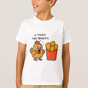 Camiseta É Você, Irmão, Amante de Frango Nuggets Masculino