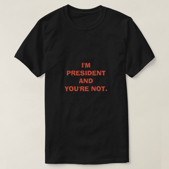 Camiseta E VOCÊ não é (Frente do Design)