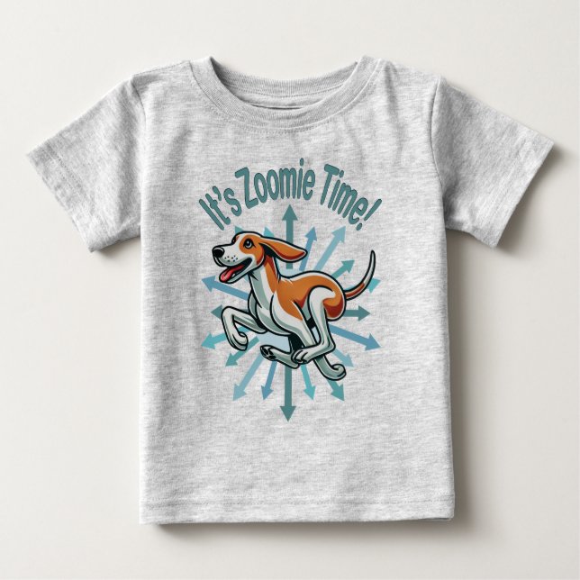 Camiseta É Zoomie Time American Fox Hound (Frente)