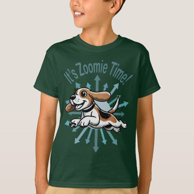 Camiseta É Zoomie Time Beagle (Frente)