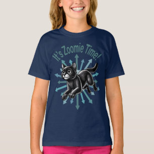 Camiseta É Zoomie Time Black Cat