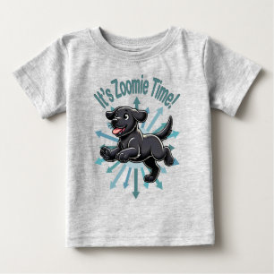 Camiseta É Zoomie Time Black Lab
