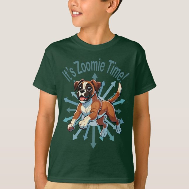 Camiseta É Zoomie Time Boxer (Frente)