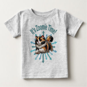 Camiseta É Zoomie Time Calico Cat