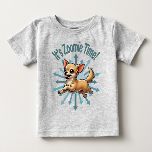 Camiseta É Zoomie Time Chihuahua (Frente)