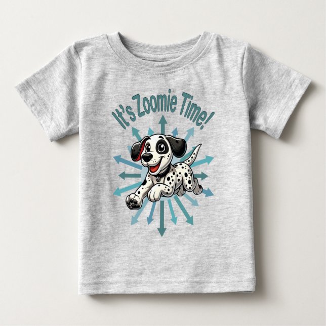 Camiseta É Zoomie Time Dalmaciano (Frente)