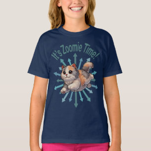 Camiseta É Zoomie Time Dilute Calico Cat