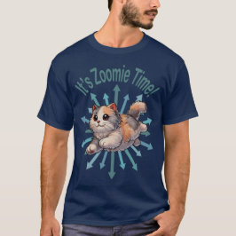 Camiseta É Zoomie Time Dilute Calico Cat