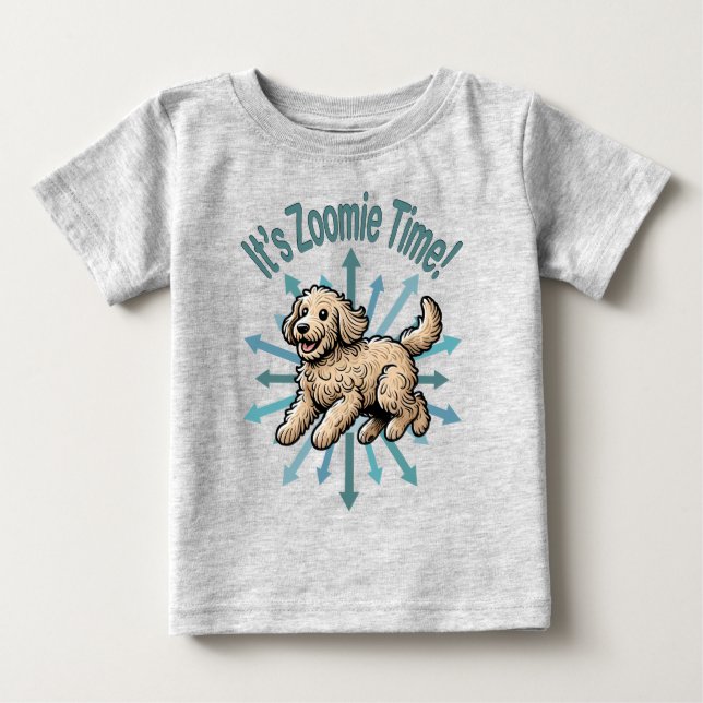 Camiseta É Zoomie Time Labradoodle (Frente)