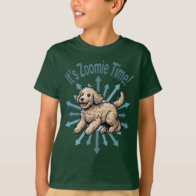 Camiseta É Zoomie Time Labradoodle (Frente)