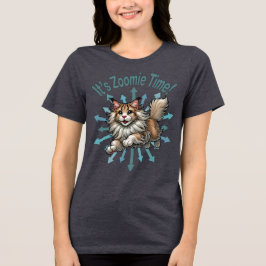Camiseta É Zoomie Time Maine Coon Cat