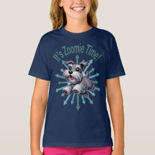 Camiseta É Zoomie Time Miniature Schnauzer