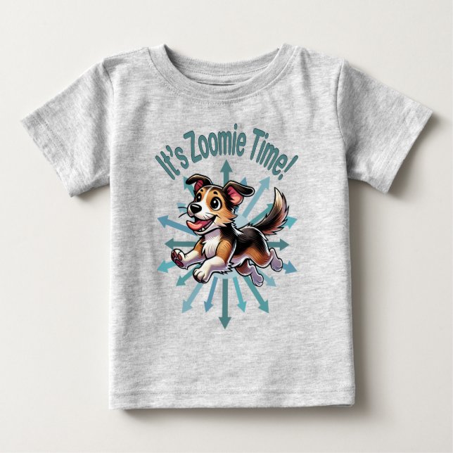 Camiseta É Zoomie Time Mutt (Frente)