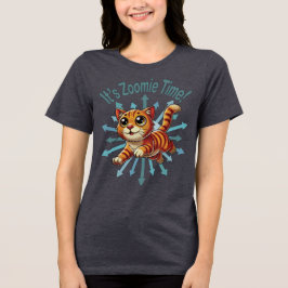 Camiseta É Zoomie Time Orange Tabby Cat