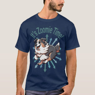 Camiseta É Zoomie Time, Pastor Australiano
