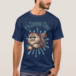 Camiseta É Zoomie Time Persa Cat