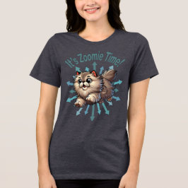 Camiseta É Zoomie Time Persa Cat